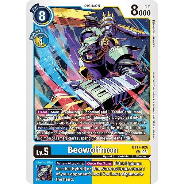 Image for Beowolfmon (BT17-026 C) (BT17) - Digimon Card Game