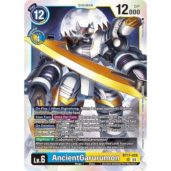Image for AncientGarurumon (BT17-028 SR) (BT17) - Digimon Card Game