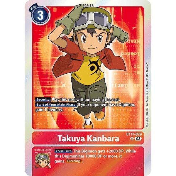 Image for Takuya Kanbara (BT17-079 R) (BT17) - Digimon Card Game