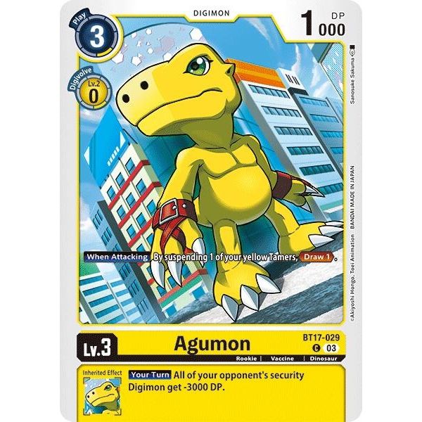 Image for Agumon - BT17-029 (BT17-029 C) (BT17) - Digimon Card Game