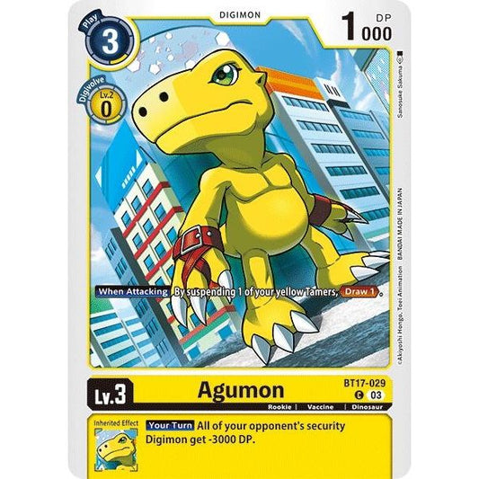 Image for Agumon - BT17-029 (BT17-029 C) (BT17) - Digimon Card Game