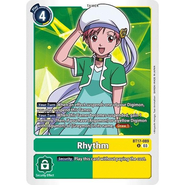 Image for Rhythm (BT17-089 U) (BT17) - Digimon Card Game