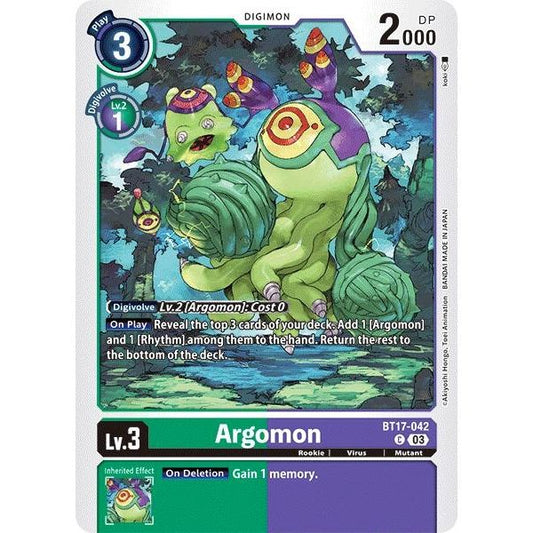 Image for Argomon - BT17-042 (BT17-042 C) (BT17) - Digimon Card Game