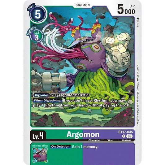 Image for Argomon - BT17-045 (BT17-045 C) (BT17) - Digimon Card Game