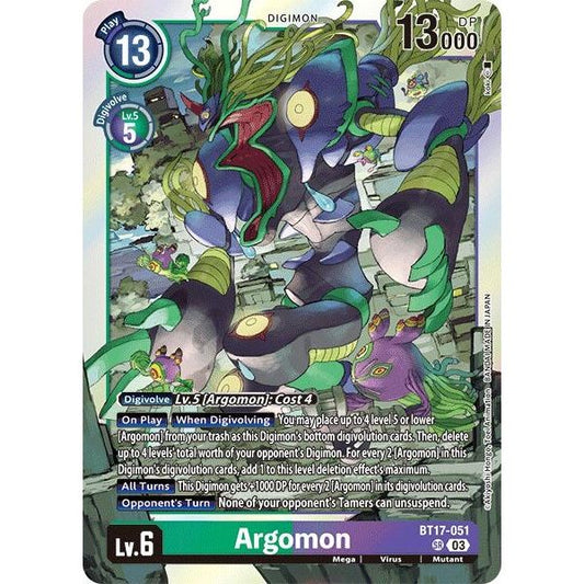 Image for Argomon - BT17-051 (BT17-051 SR) (BT17) - Digimon Card Game