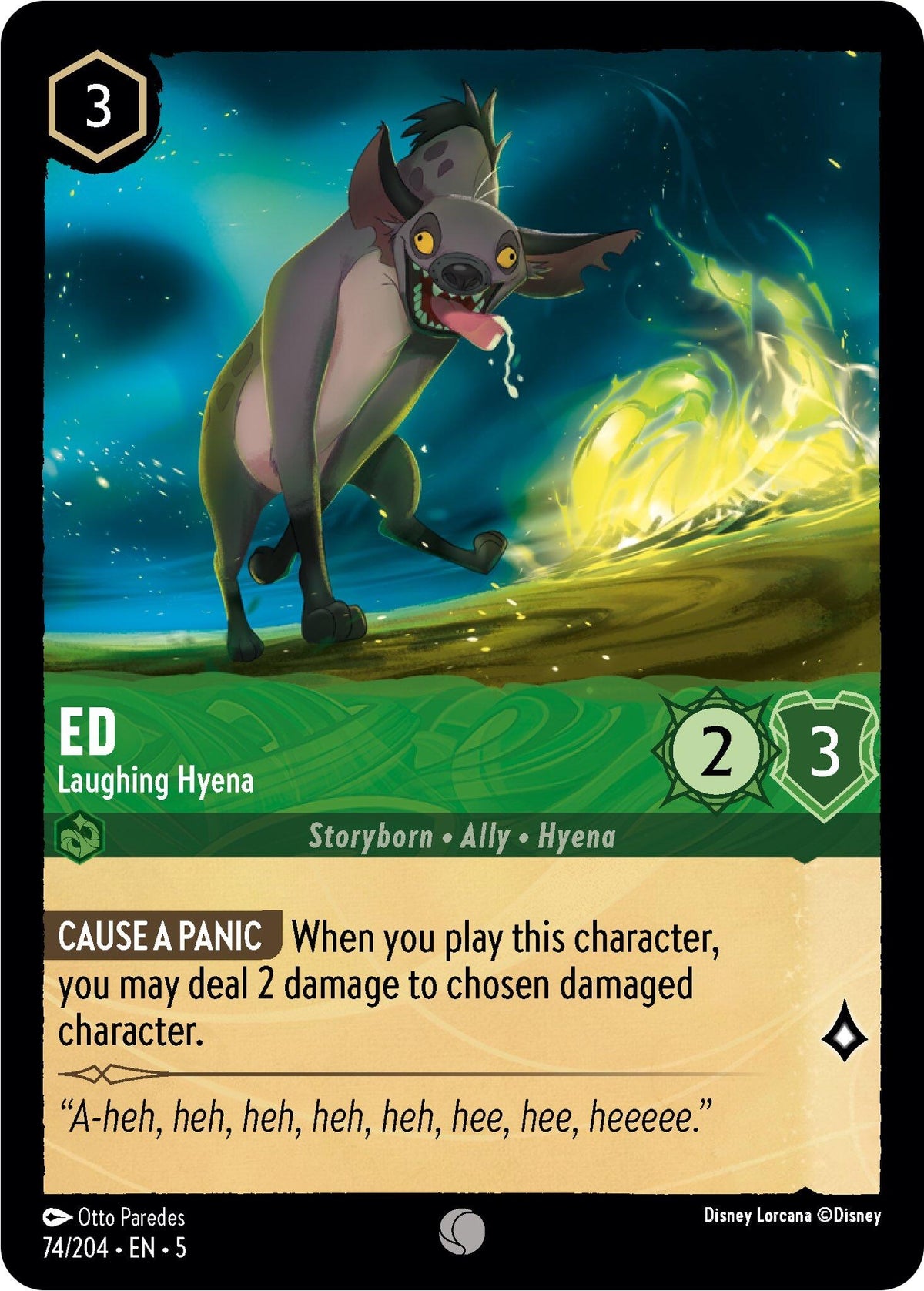 Image for Ed - Laughing Hyena (74/204) (5) - Disney Lorcana
