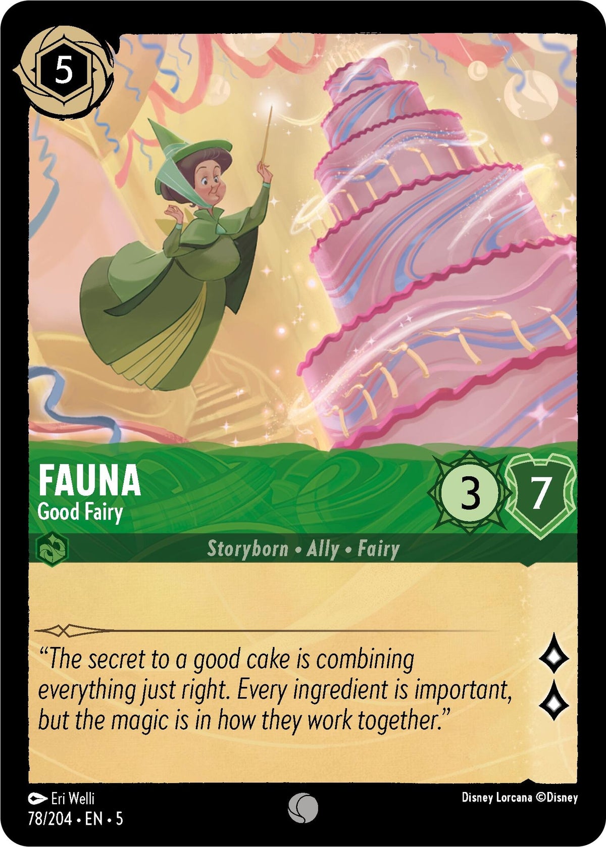 Image for Fauna - Good Fairy (78/204) (5) - Disney Lorcana