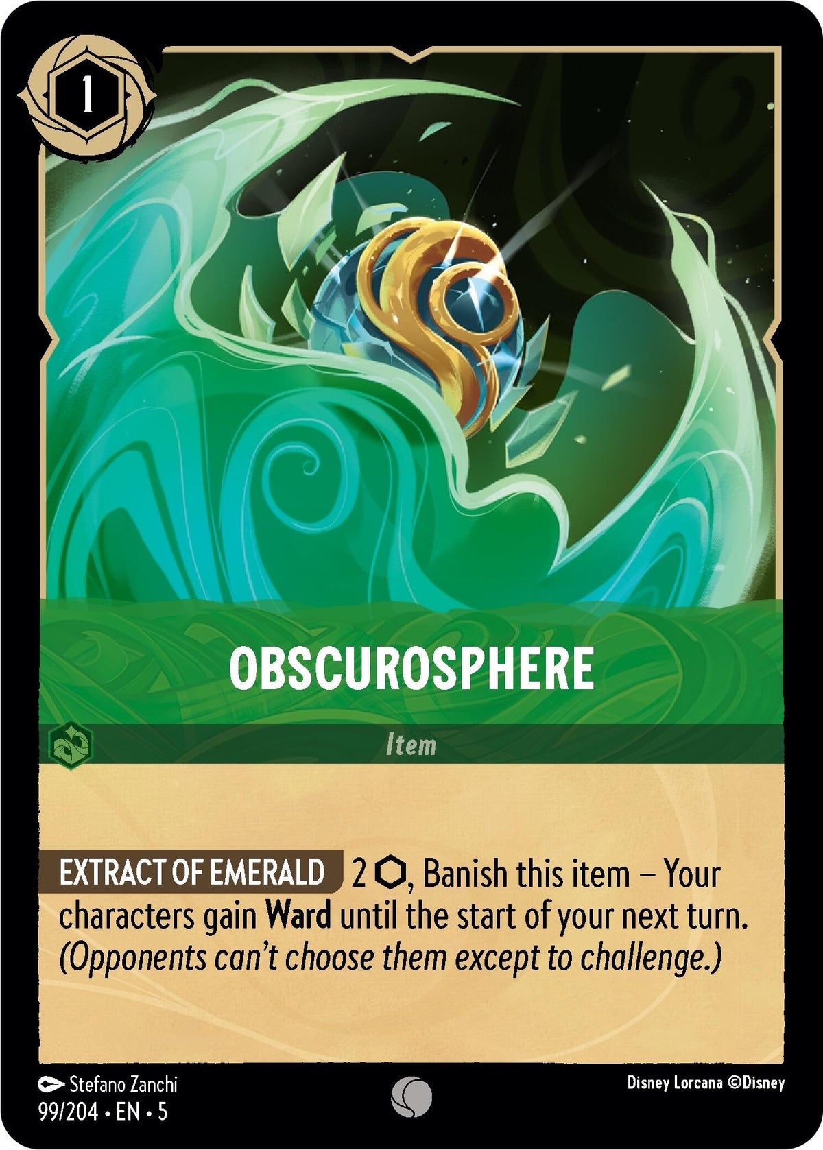 Image for Obscurosphere (99/204) (5) - Disney Lorcana