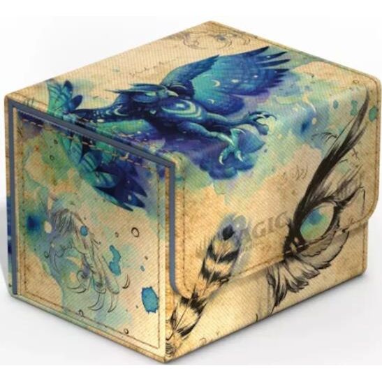 Image for Magic: the Gathering Bloomburrow Sidewinder 100+ Xenoskin Deck Box - Maha, Its Feathers Night - Deck Boxes
