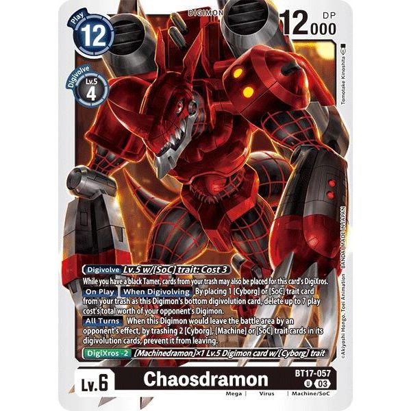 Image for Chaosdramon (BT17-057 U) (BT17) - Digimon Card Game