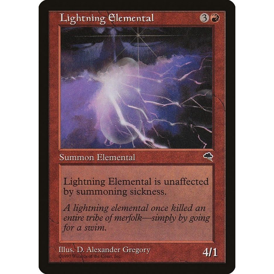 Image for Lightning Elemental (186) (TMP) - Magic: The Gathering