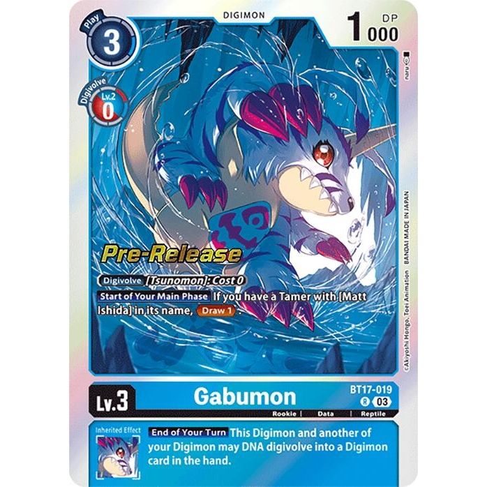 Image for Gabumon (BT17-019 R) (BT17_PR) - Digimon Card Game