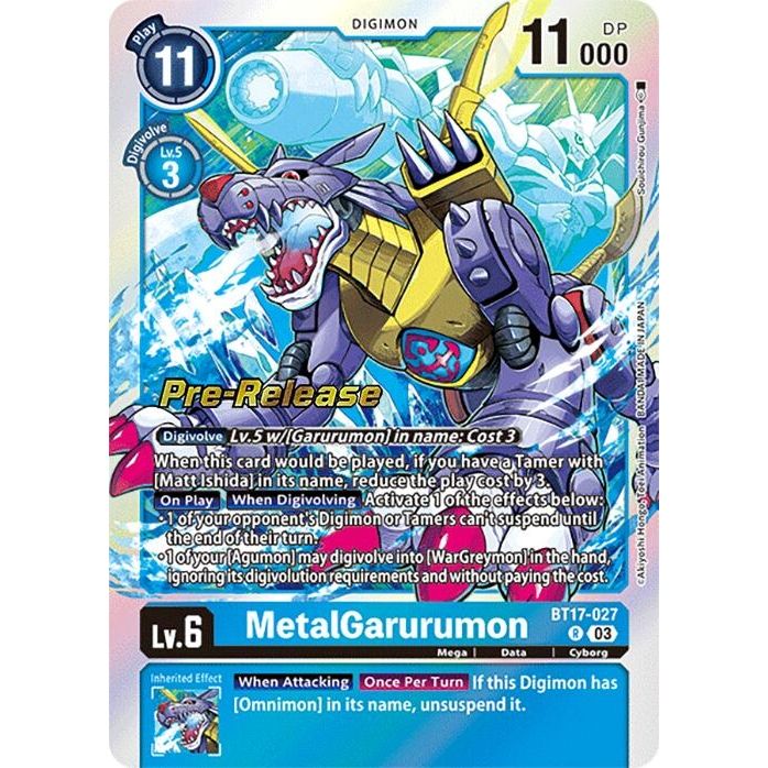 Image for MetalGarurumon (BT17-027 R) (BT17_PR) - Digimon Card Game