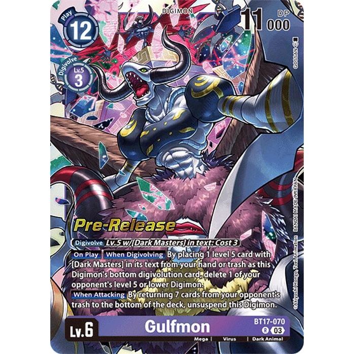 Image for Gulfmon (BT17-070 R) (BT17_PR) - Digimon Card Game