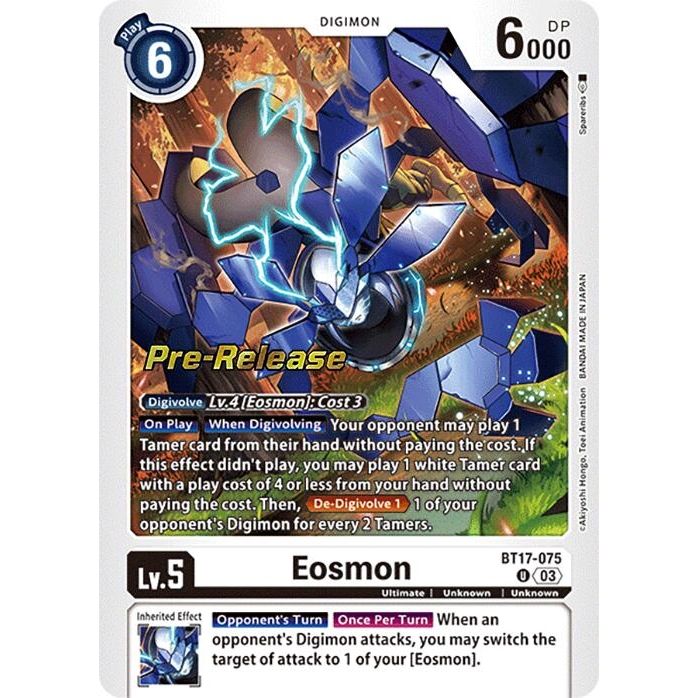 Image for Eosmon - BT17-075 (BT17-075 U) (BT17_PR) - Digimon Card Game