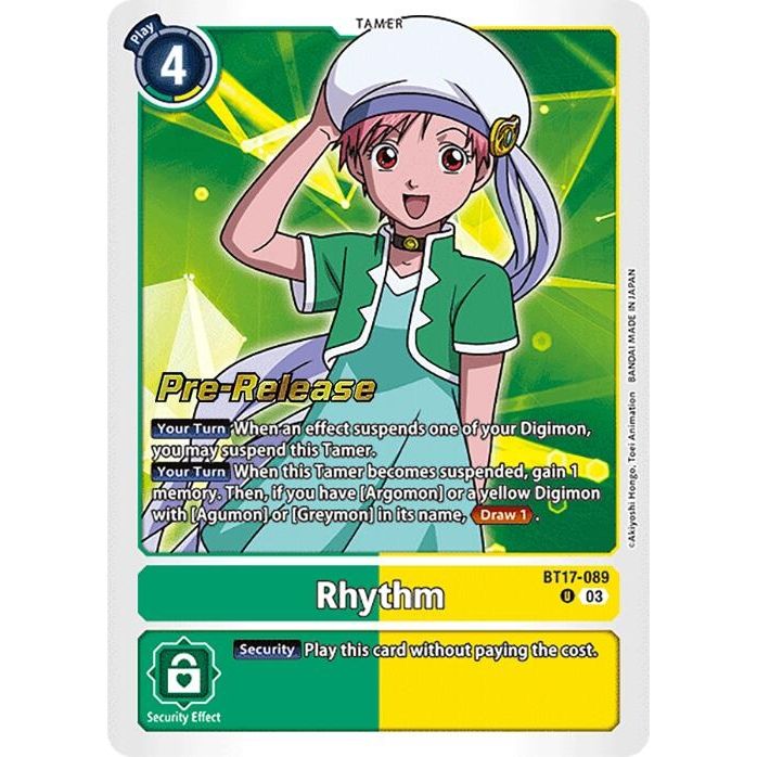 Image for Rhythm (BT17-089 U) (BT17_PR) - Digimon Card Game