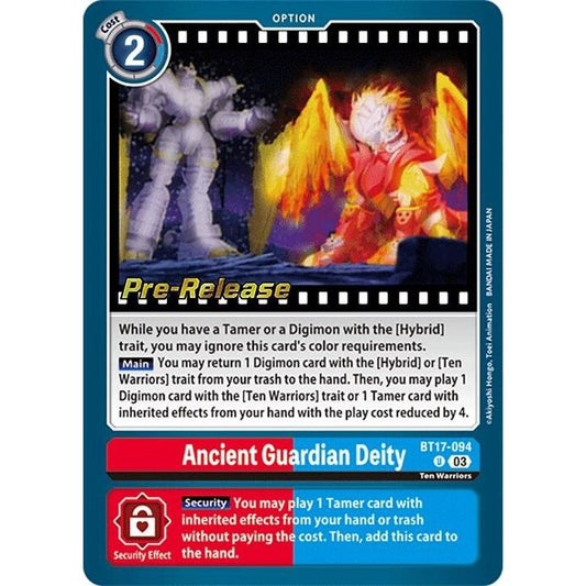 Image for Ancient Guardian Deity (BT17-094 U) (BT17_PR) - Digimon Card Game