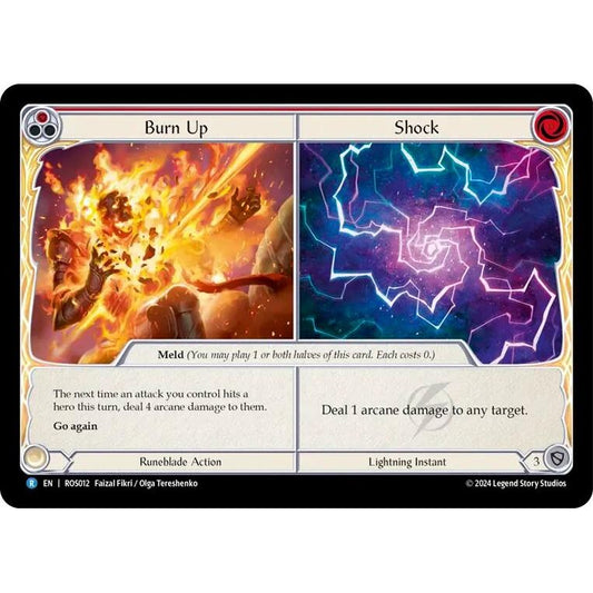 Image for Burn Up // Shock (ROS012) (ROS) - Flesh and Blood TCG