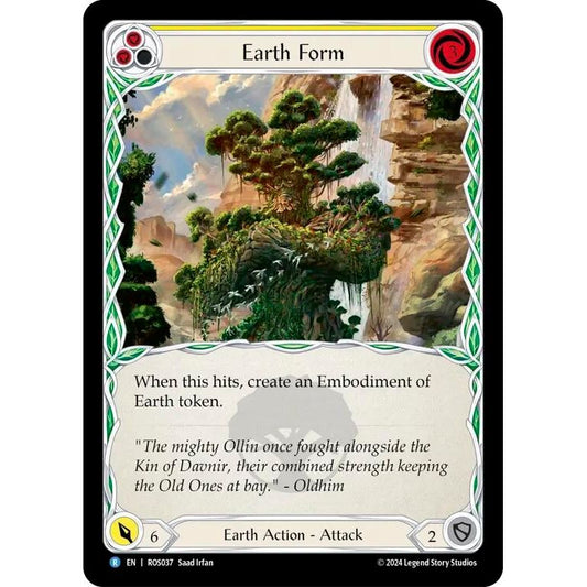 Image for Earth Form (Yellow) (ROS037) (ROS) - Flesh and Blood TCG