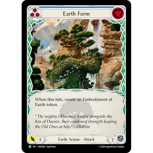 Image for Earth Form (Blue) (ROS038) (ROS) - Flesh and Blood TCG