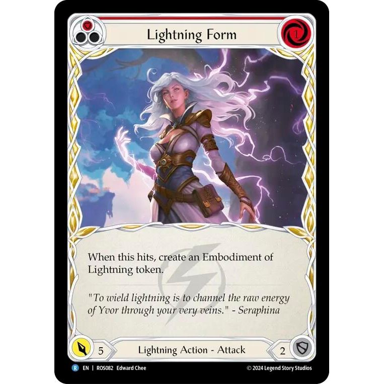 Image for Lightning Form (Red) (ROS082) (ROS) - Flesh and Blood TCG