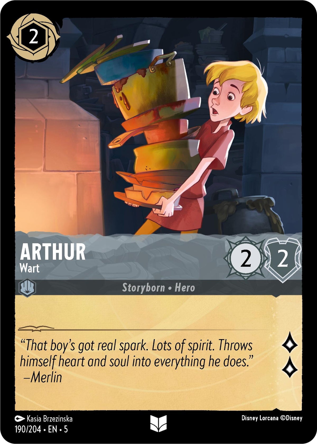 Image for Arthur - Wart (190/204) (5) - Disney Lorcana