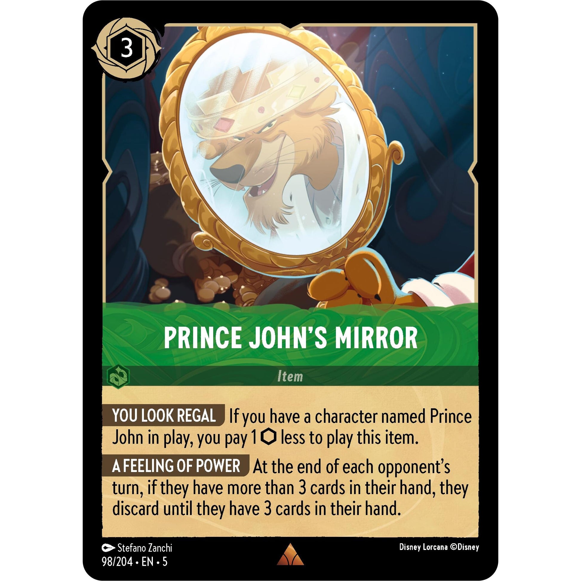 Image for Prince John's Mirror (98/204) (5) - Disney Lorcana