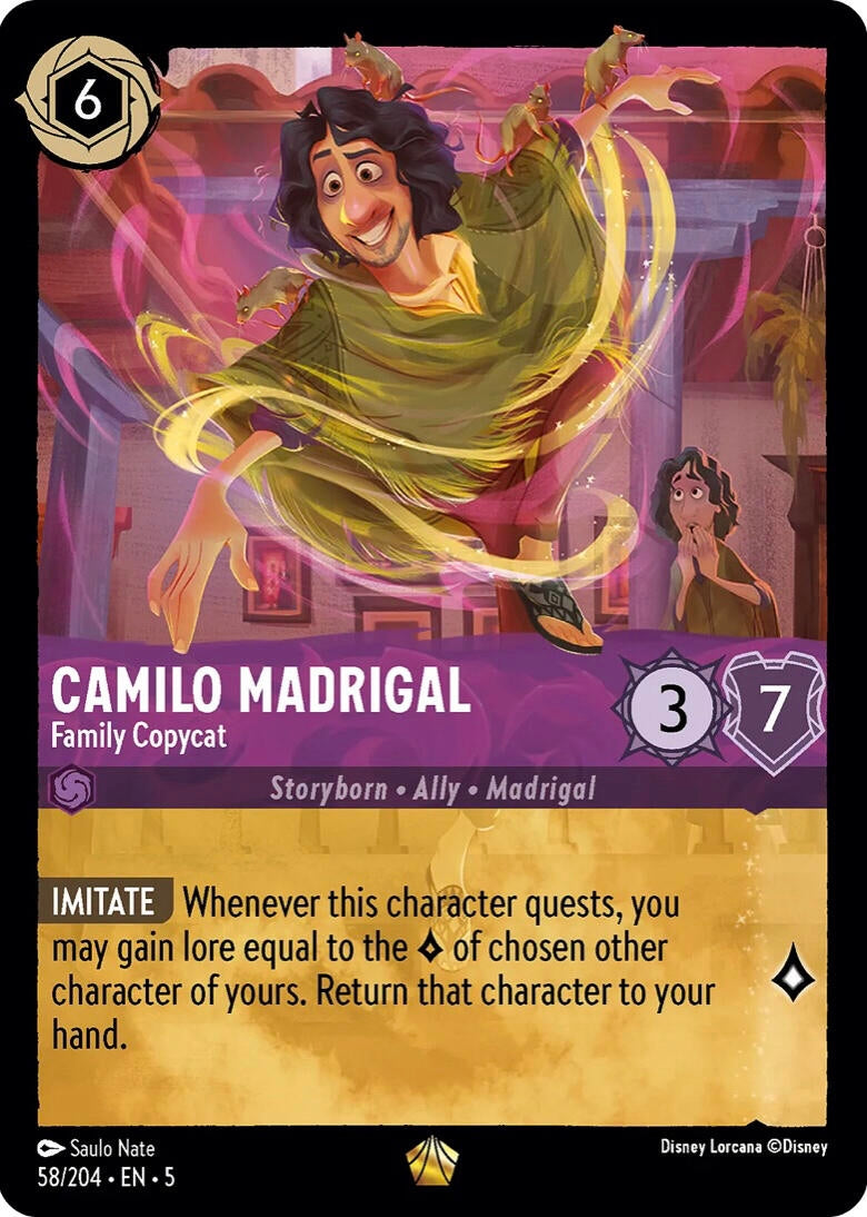 Image for Camilo Madrigal - Family Copycat (58/204) (5) - Disney Lorcana