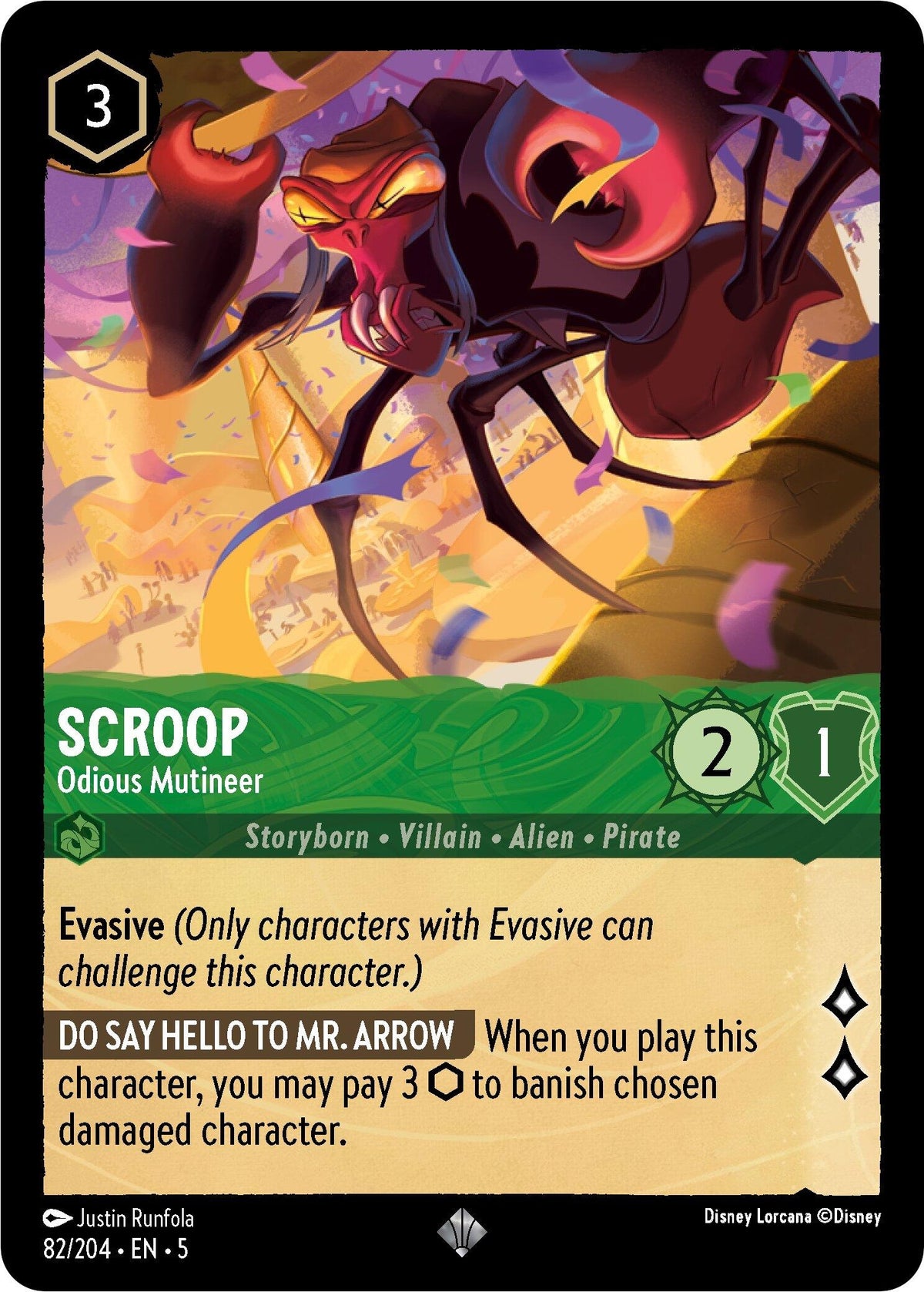 Image for Scroop - Odious Mutineer (82/204) (5) - Disney Lorcana