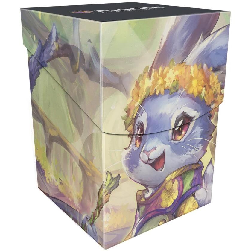 Image for Bloomburrow Ms. Bumbleflower (Commander - Peace Offering Green/White/Blue) 100+ Deck Box for Magic: The Gathering - Deck Boxes