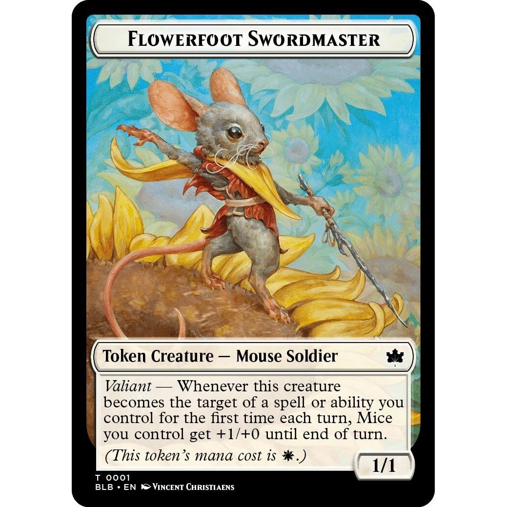 Image for Flowerfoot Swordmaster Token (1) (BLB) - Magic: The Gathering