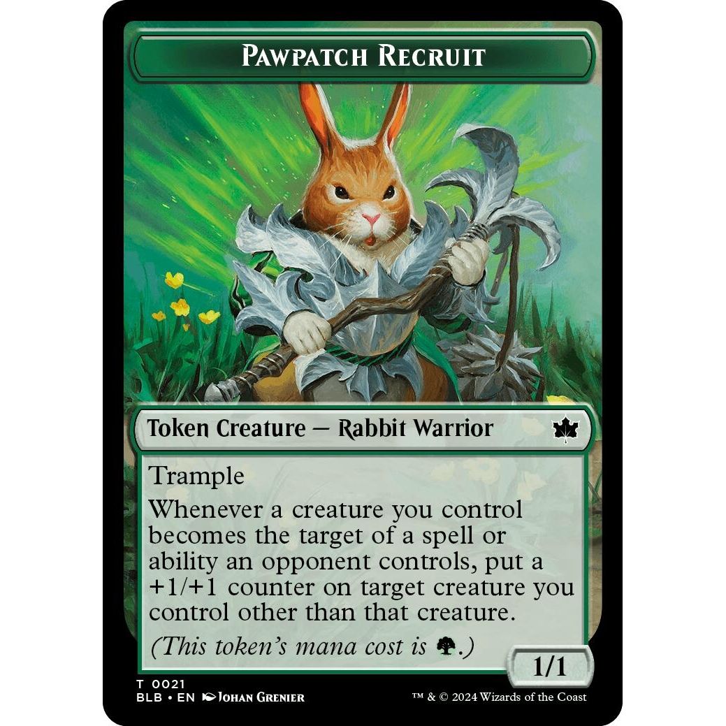 Image for Pawpatch Recruit Token (21) (BLB) - Magic: The Gathering