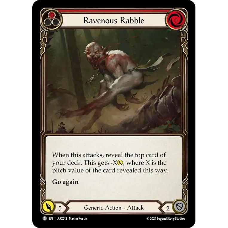 Image for Ravenous Rabble (Red) (AAZ012) (ADA) - Flesh and Blood TCG