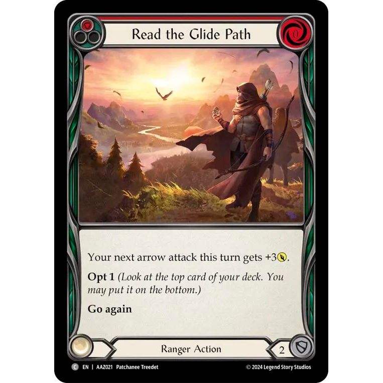 Image for Read the Glide Path (Red) (AAZ021) (ADA) - Flesh and Blood TCG