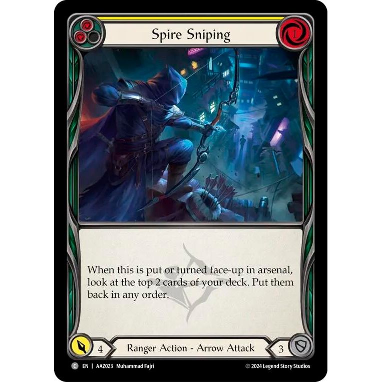 Image for Spire Sniping (Yellow) (AAZ023) (ADA) - Flesh and Blood TCG