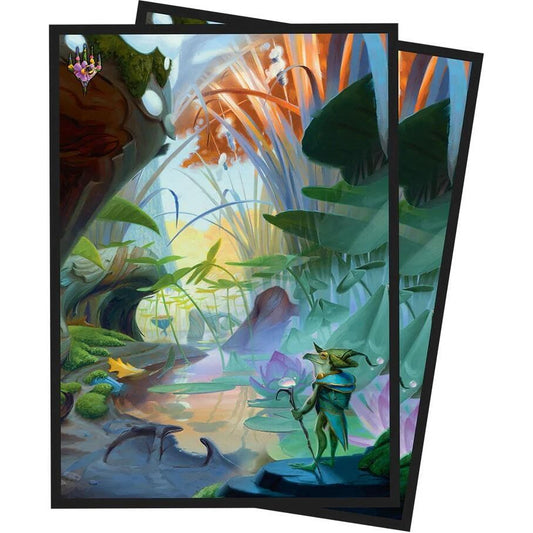 Image for Bloomburrow Island Standard Deck Protector Sleeves for Magic: The Gathering (100-pack) - Card Sleeves