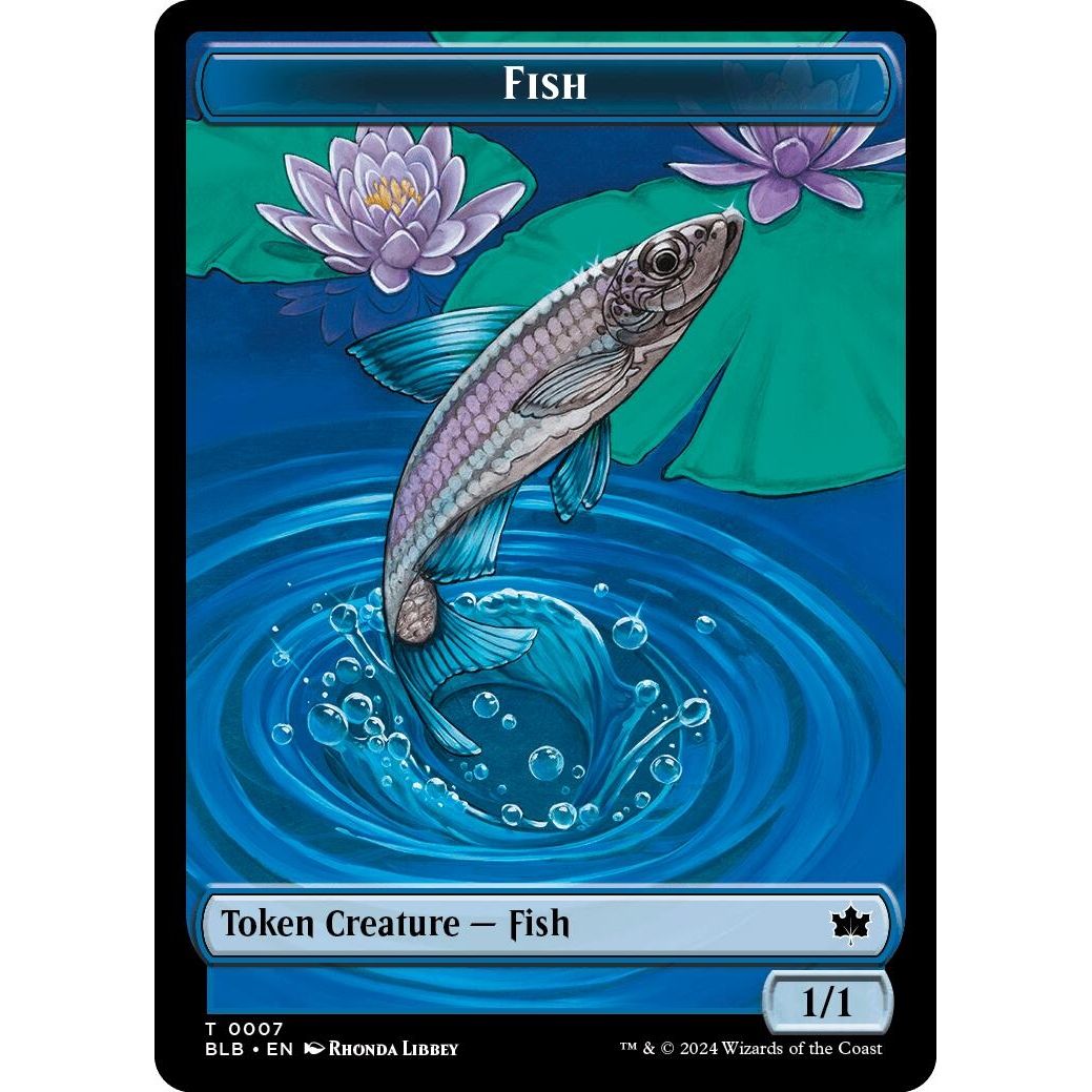 Image for Fish // Warren Warleader Double-Sided Token (7 // 5) (BLB) - Magic: The Gathering