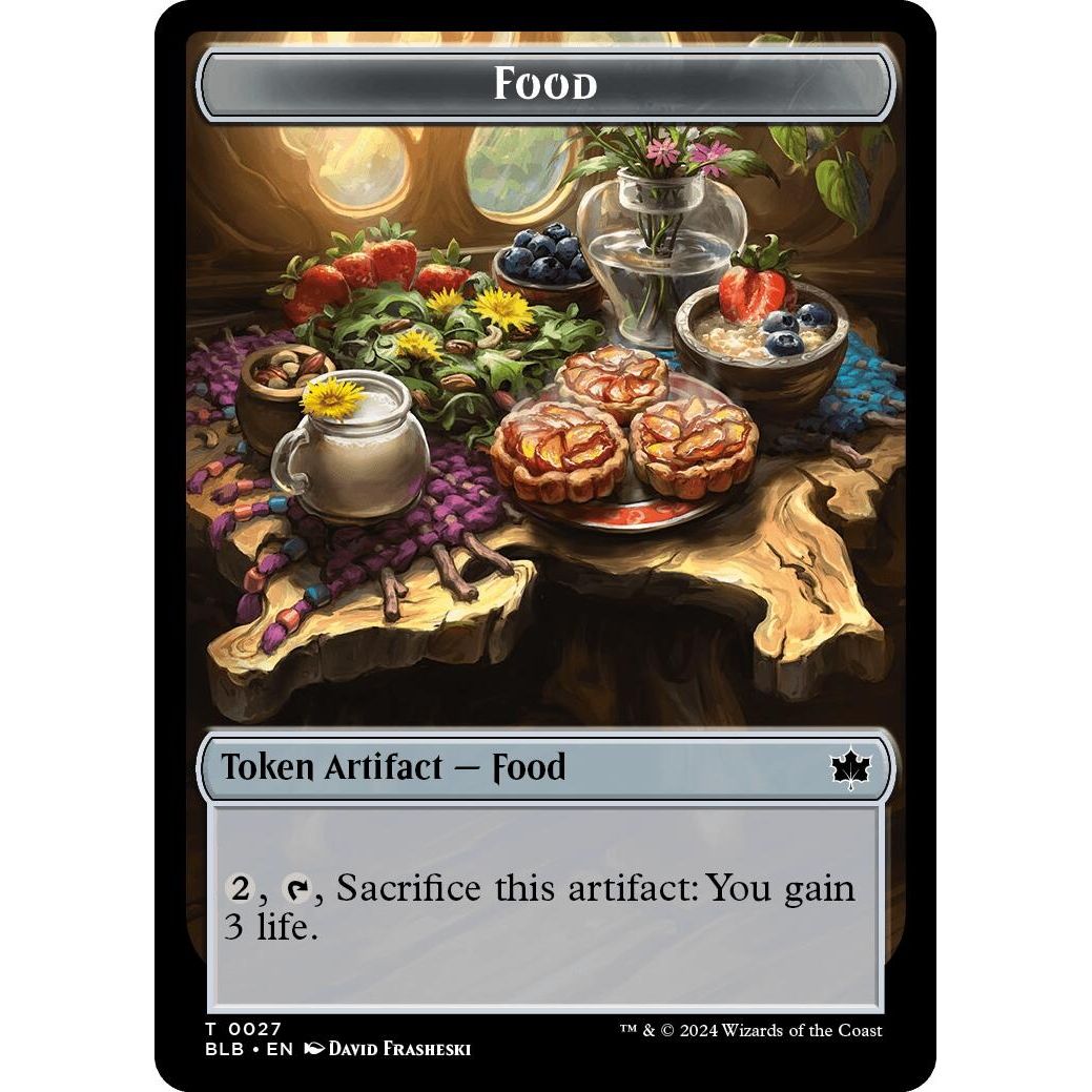 Image for Food // Coruscation Mage Double-Sided Token (27 // 17) (BLB) - Magic: The Gathering