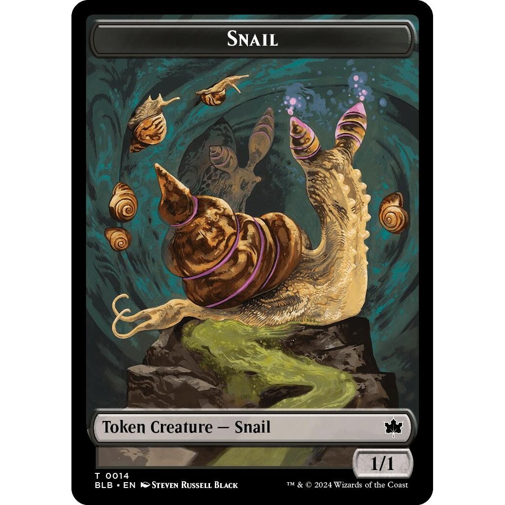Image for Snail // Thundertrap Trainer Double-Sided Token (14 // 9) (BLB) - Magic: The Gathering