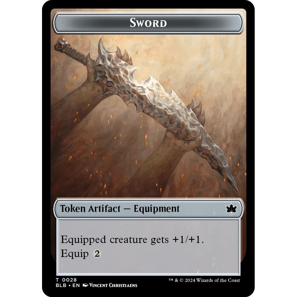Image for Sword // Manifold Mouse Double-Sided Token (28 // 18) (BLB) - Magic: The Gathering