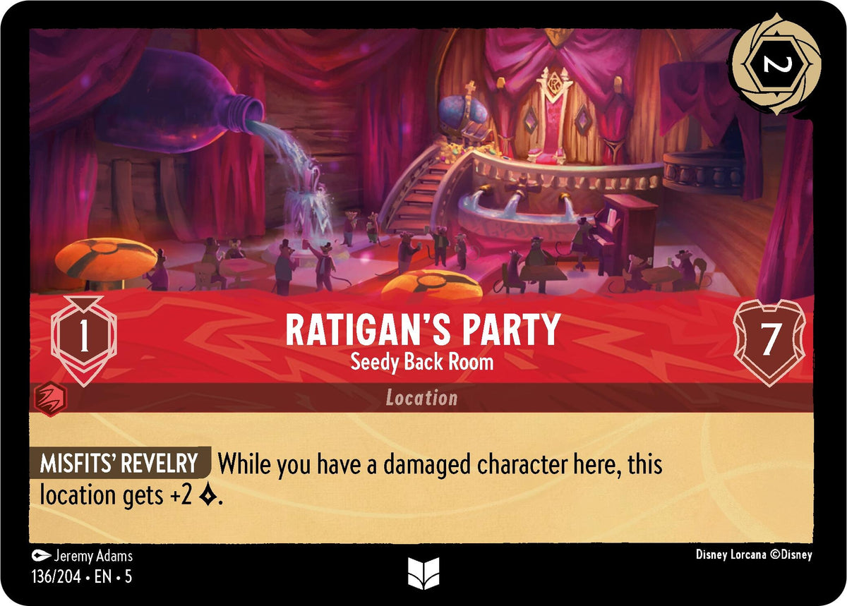 Image for Ratigan's Party - Seedy Back Room (136/204) (5) - Disney Lorcana