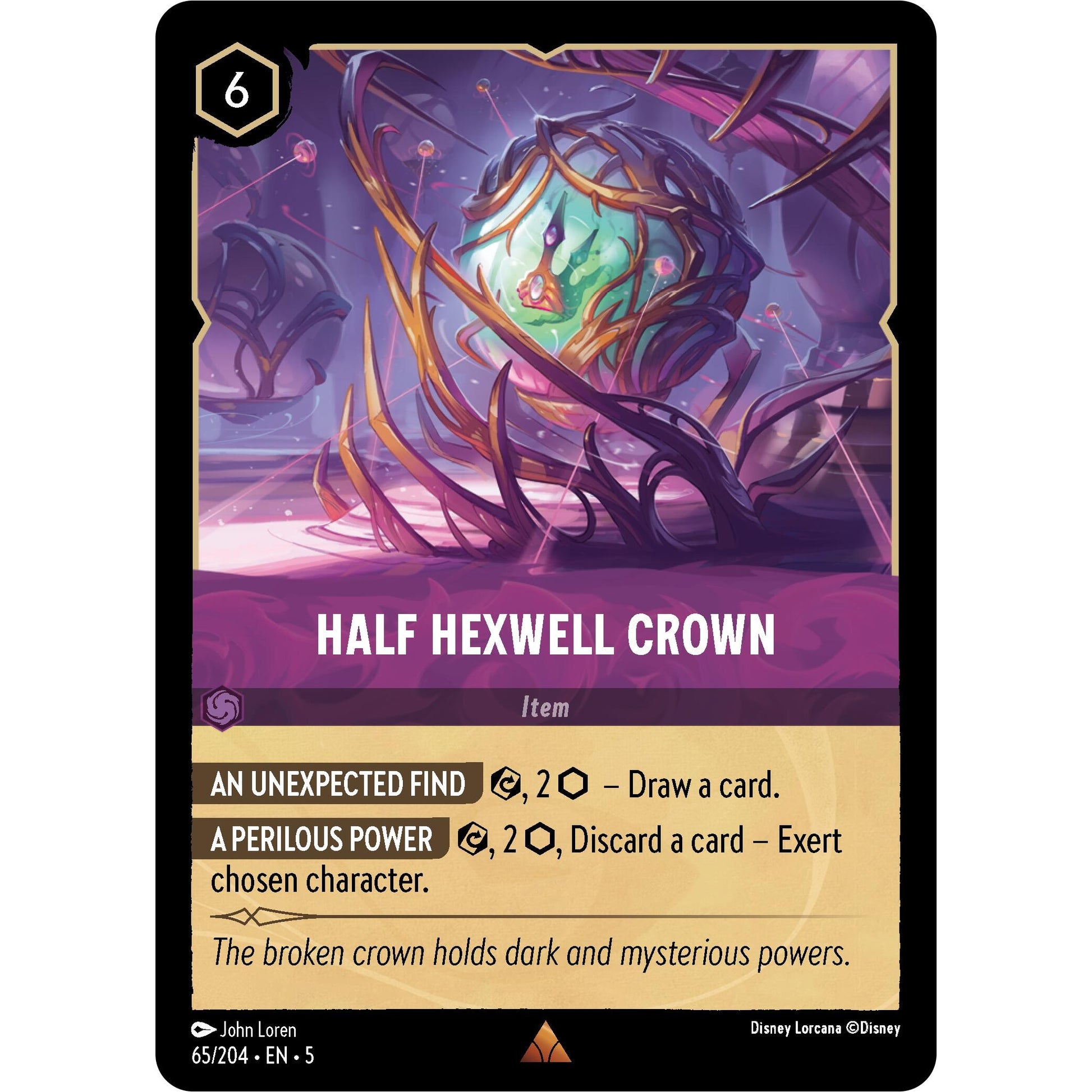 Image for Half Hexwell Crown (65/204) (5) - Disney Lorcana