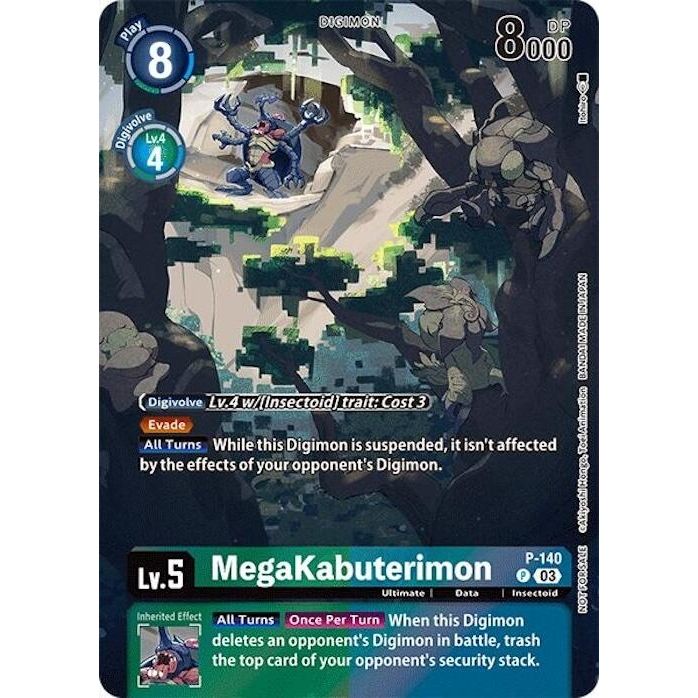 Image for MegaKabuterimon (Update Pack 2024) (P-140 P) (D-PR) - Digimon Card Game
