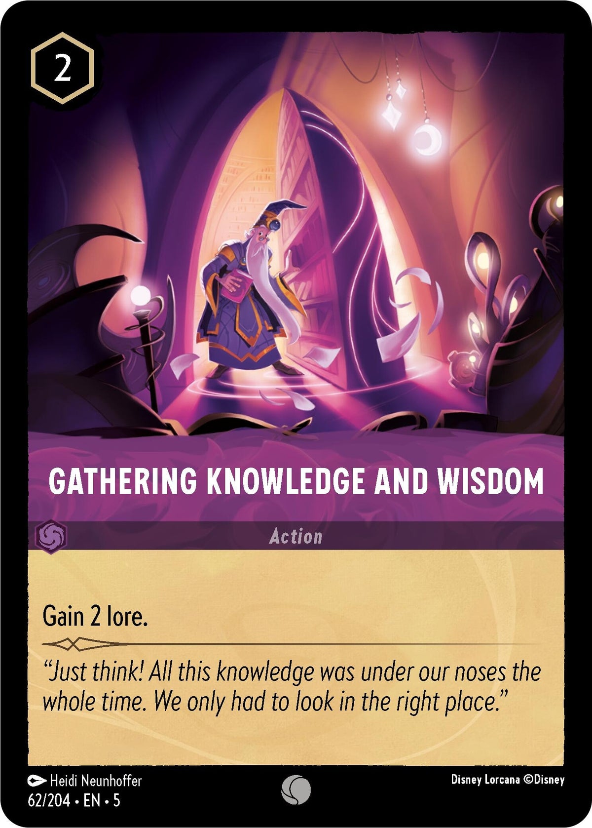 Image for Gathering Knowledge and Wisdom (62/204) (5) - Disney Lorcana