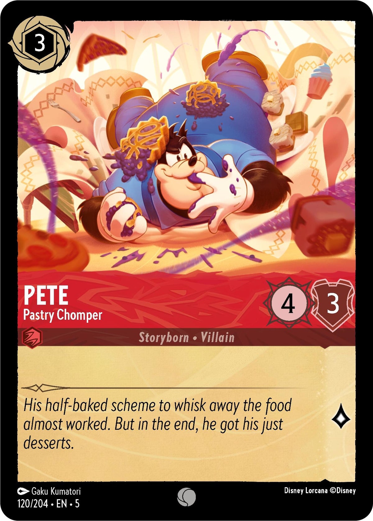 Image for Pete - Pastry Chomper (120/204) (5) - Disney Lorcana