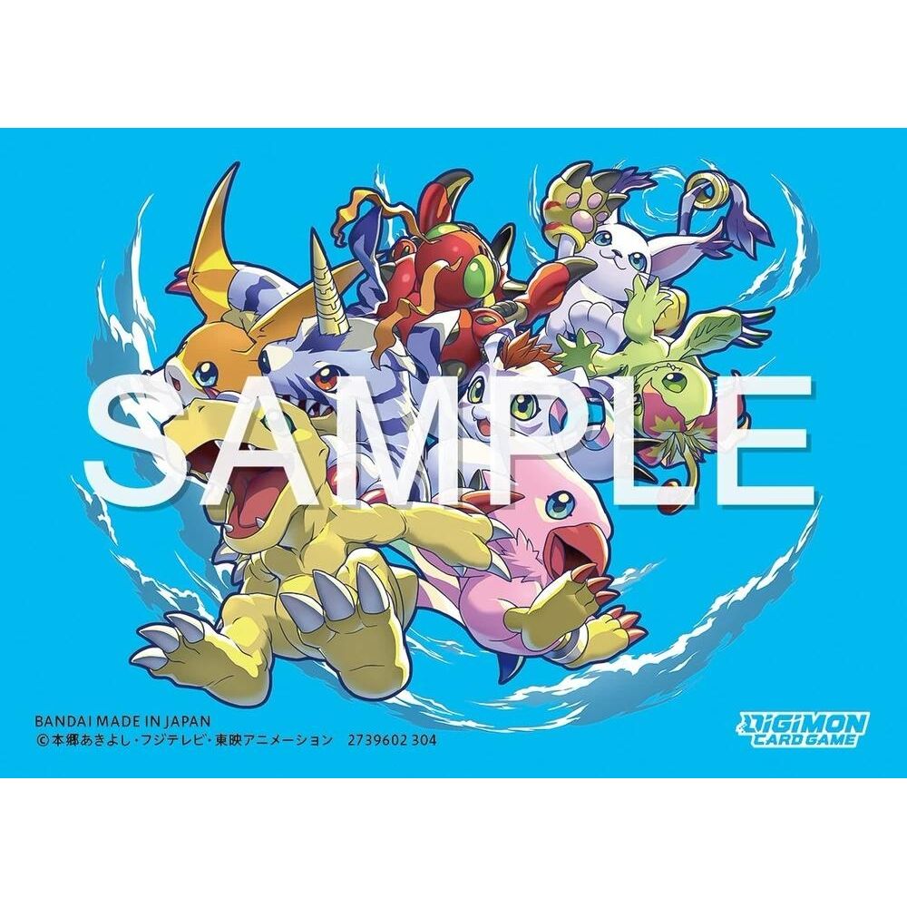 Image for Digimon Card Game Official Sleeves - Friends of Adventure Card Sleeves 2024 (60-Pack) - Card Sleeves