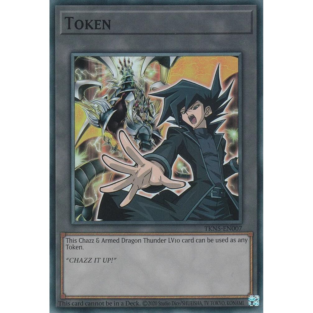 Image for Token: Chazz & Armed Dragon Thunder LV10 (TKN5-EN007) (INFO) - YuGiOh