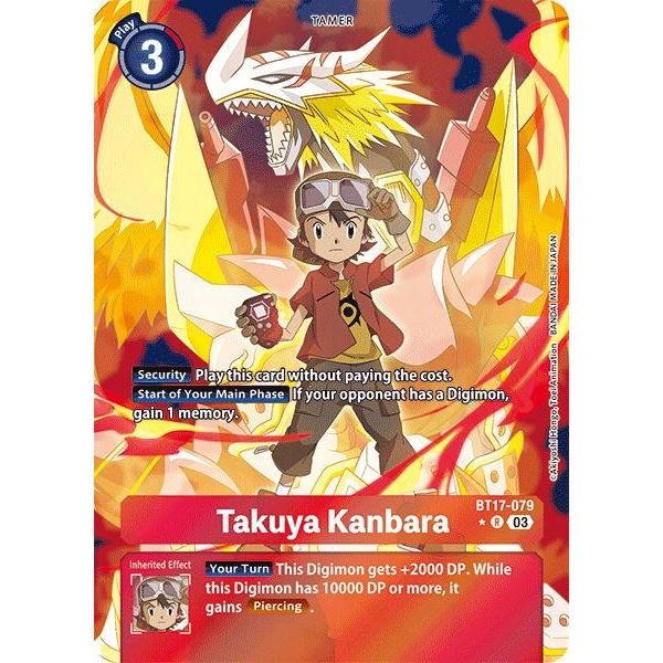 Image for Takuya Kanbara (Alternate Art) (BT17-079 R) (BT17) - Digimon Card Game