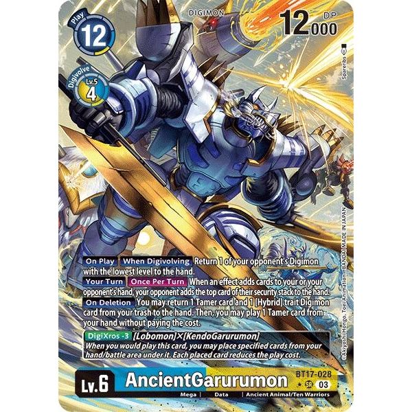 Image for AncientGarurumon (Alternate Art) (BT17-028 SR) (BT17) - Digimon Card Game