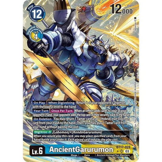 Image for AncientGarurumon (Alternate Art) (BT17-028 SR) (BT17) - Digimon Card Game